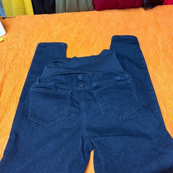 Women's Blue Maternity Jeans - Picture 5 of 6